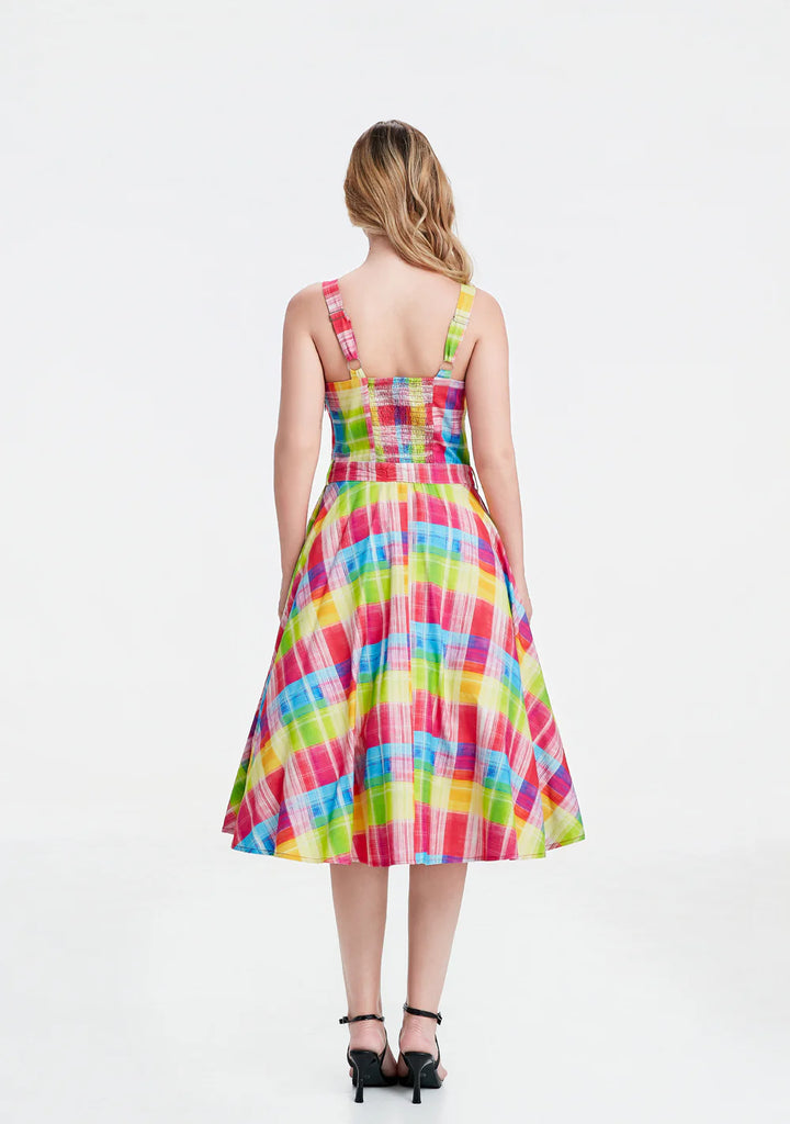 Rainbow Plaid Jubilee Dress