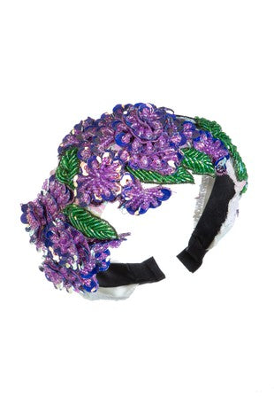 Floral Whimsy Vintage Head Cover: Blue