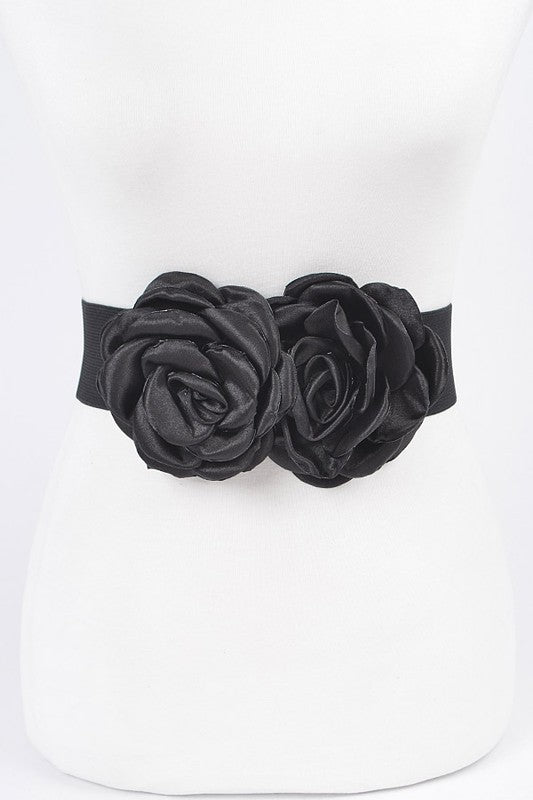 Double Satin Flore Stretch Belt