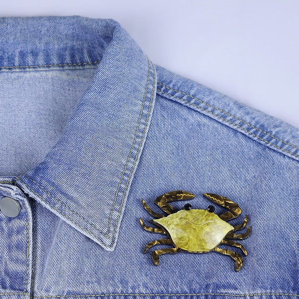 A Little Crabby Brooch