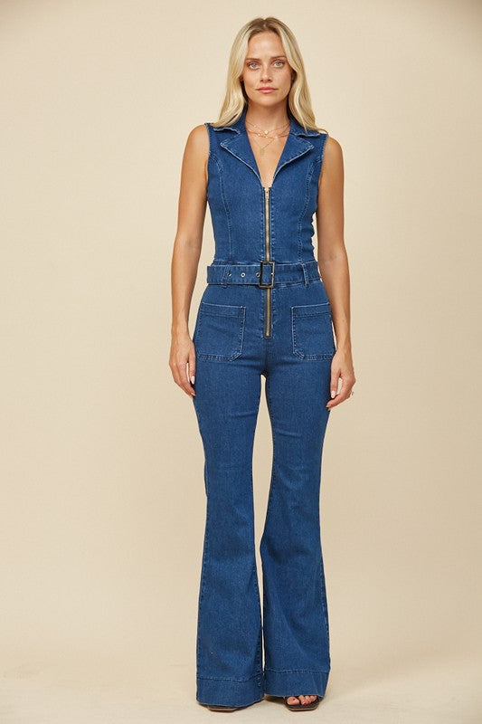 Kris Munroe Denim Jumpsuit