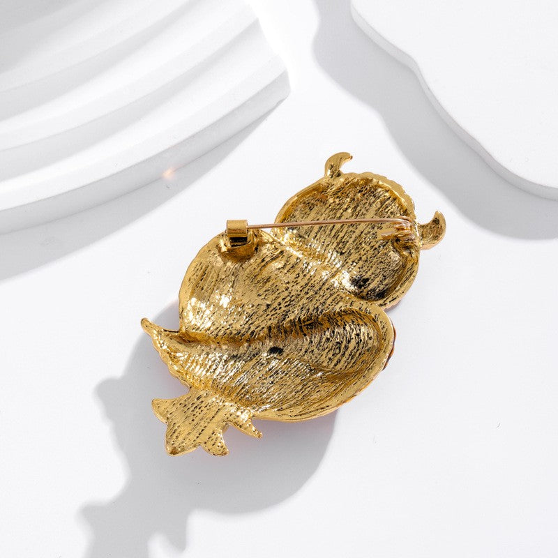 Wise And Glam Owl Brooch