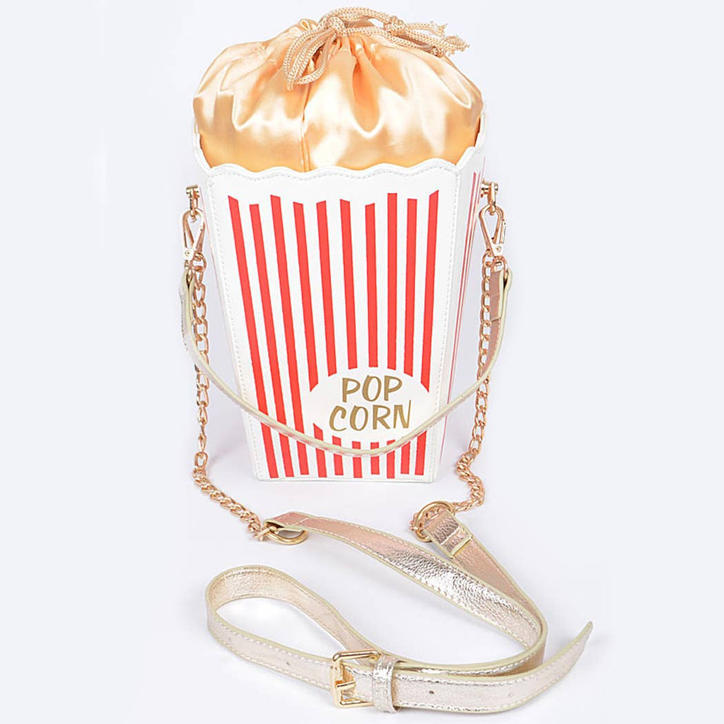 Popcorn Designed Clutch: Black