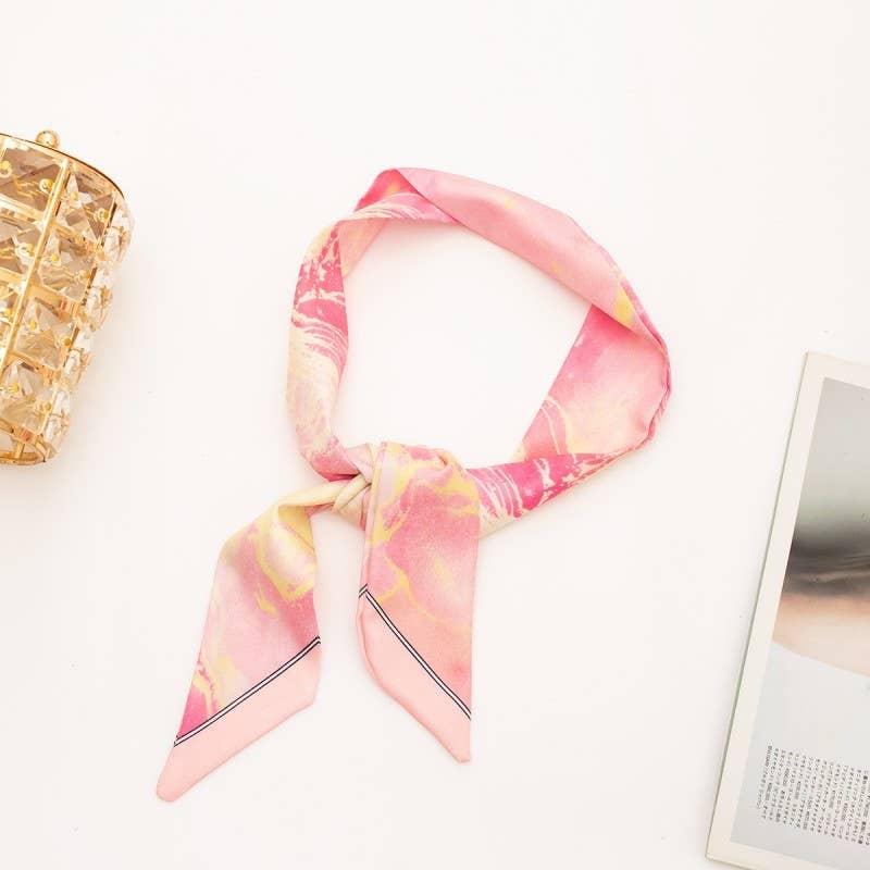 Silky Twilly Scarf: Soft Focus Floral