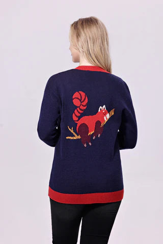 Red Panda Relaxing Cardigan
