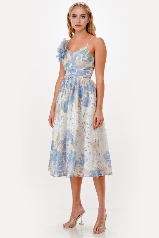 Floral Crocheted Lace Dress