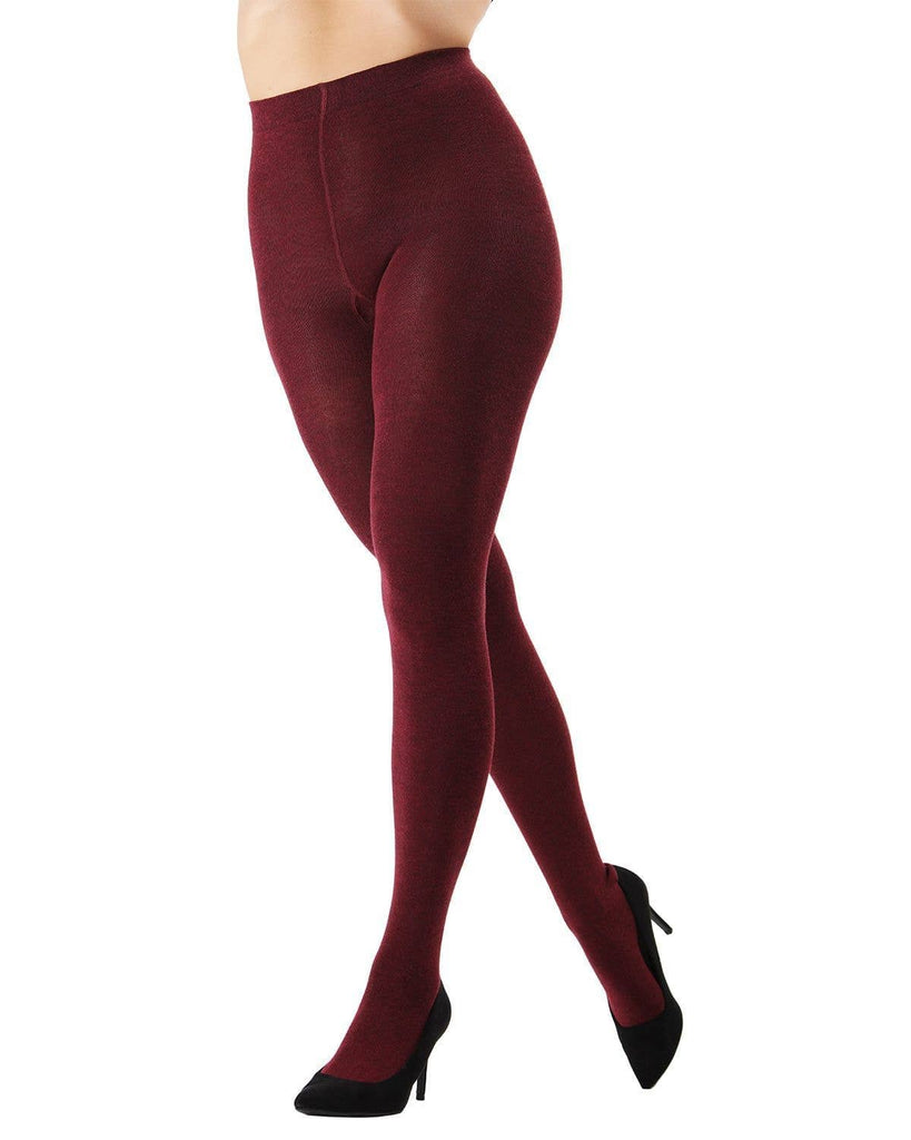 Brooklyn Sweater Tights: Brown Heather / L-XL