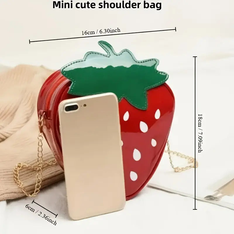 Shiny Little Strawberry Bag