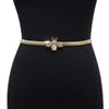 Metal Stretch Belt: Gold Bee