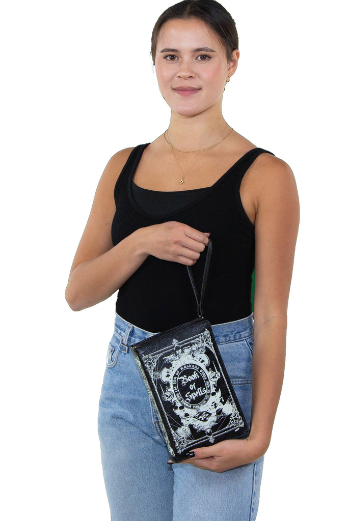 Glow in the Dark Book of Spells Clutch Bag