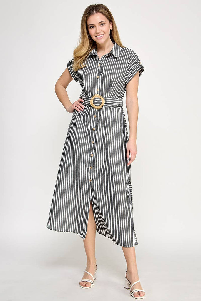 Seaside Stripes Maxi Dress