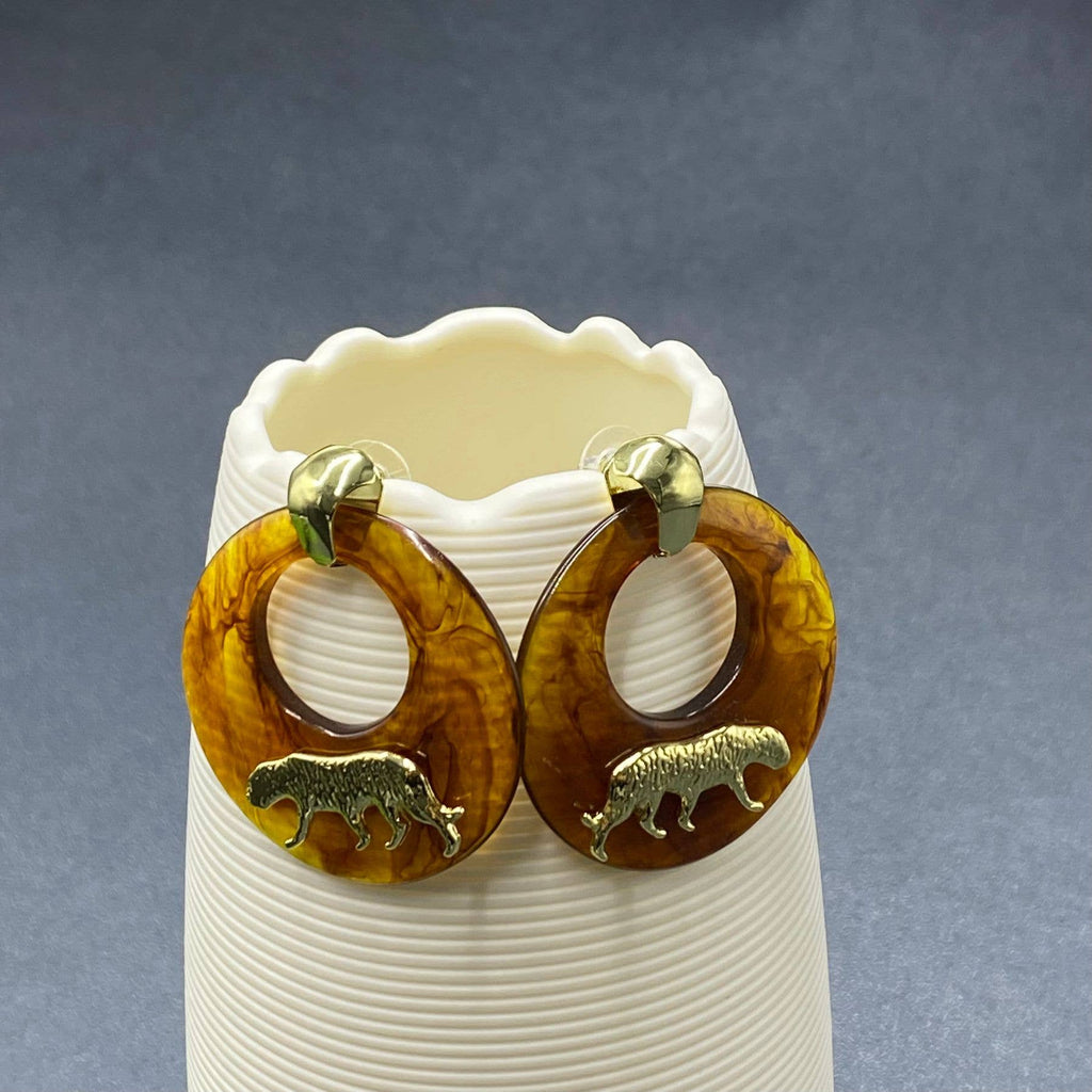 Torti Tiger Ring Earrings