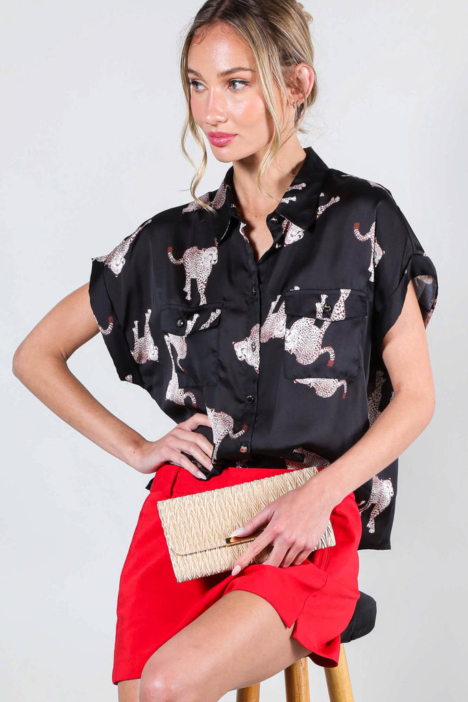 Leaping Leopards Blouse
