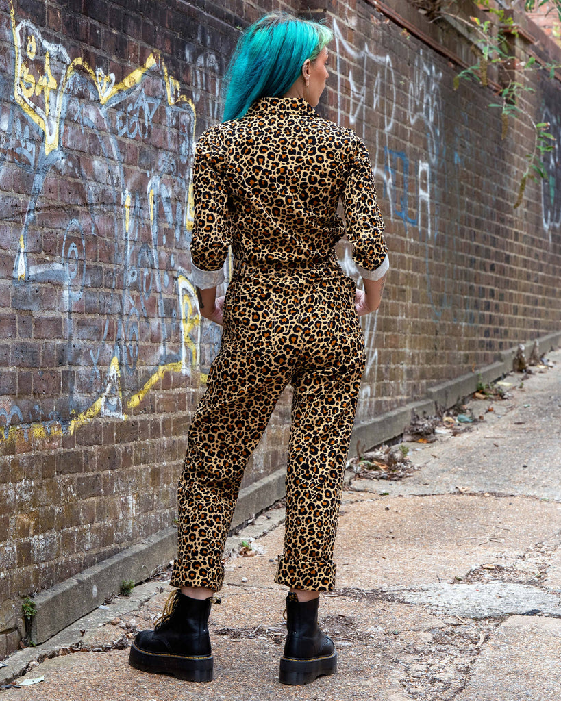 Classic Leopard Print Boiler Suit
