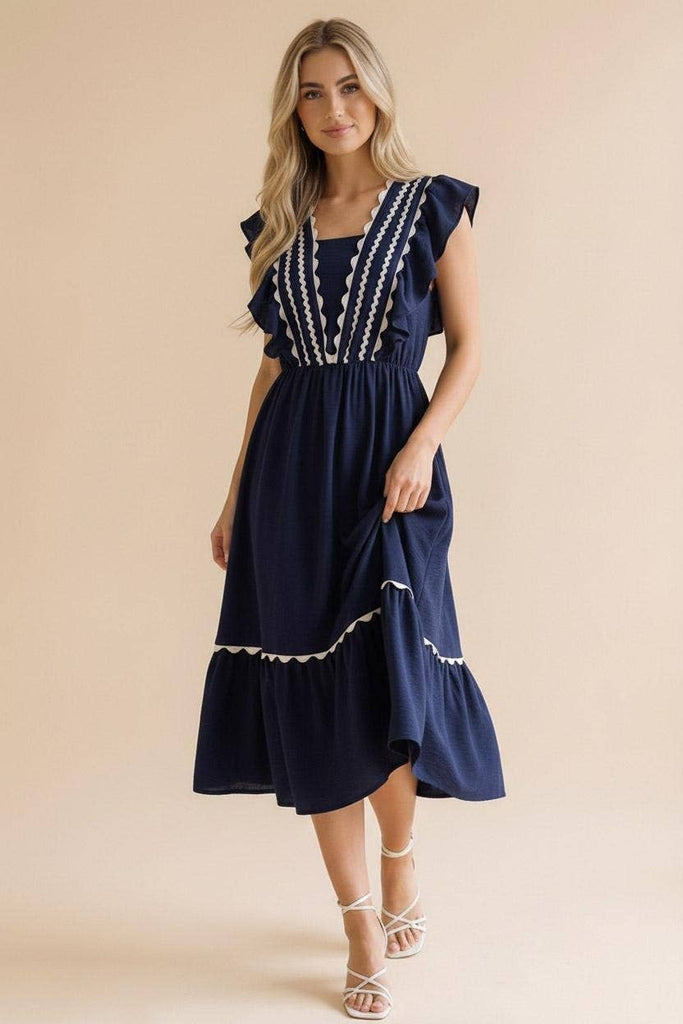 Ric Rac Ruffle Dress