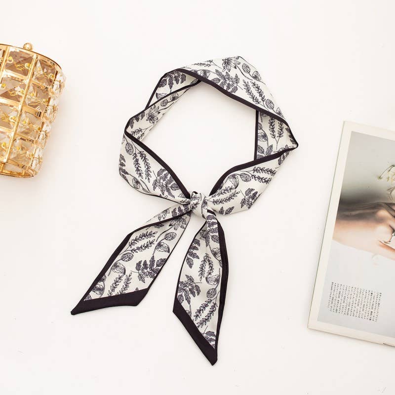 Silky Twilly Scarf: Soft Focus Floral