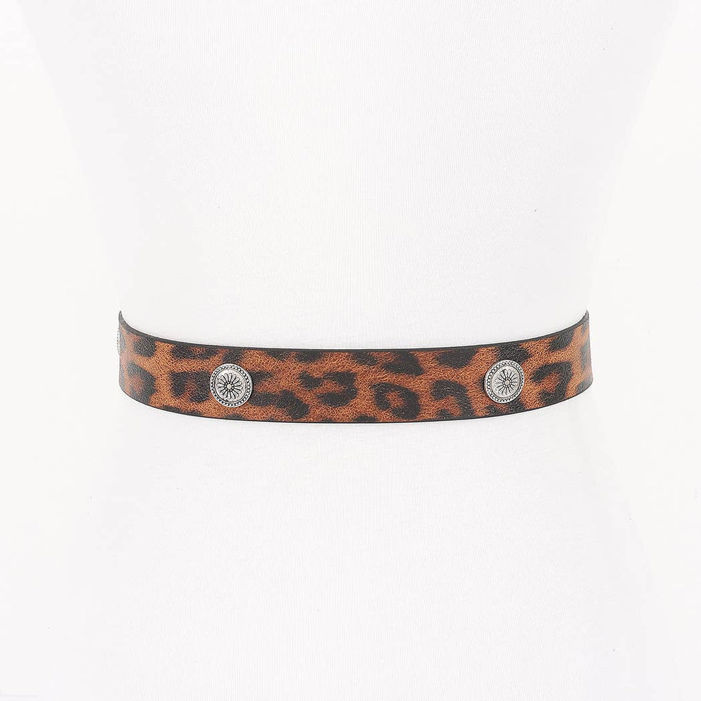 Leopard Western Belt