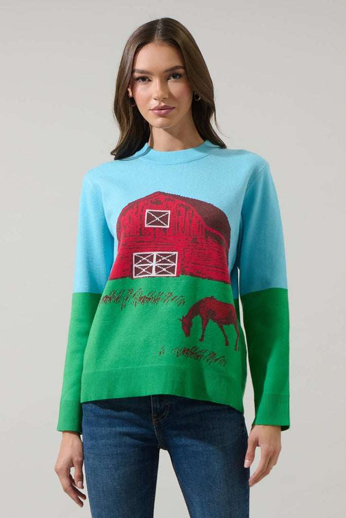 Painted Barn Cozy Knit Sweater
