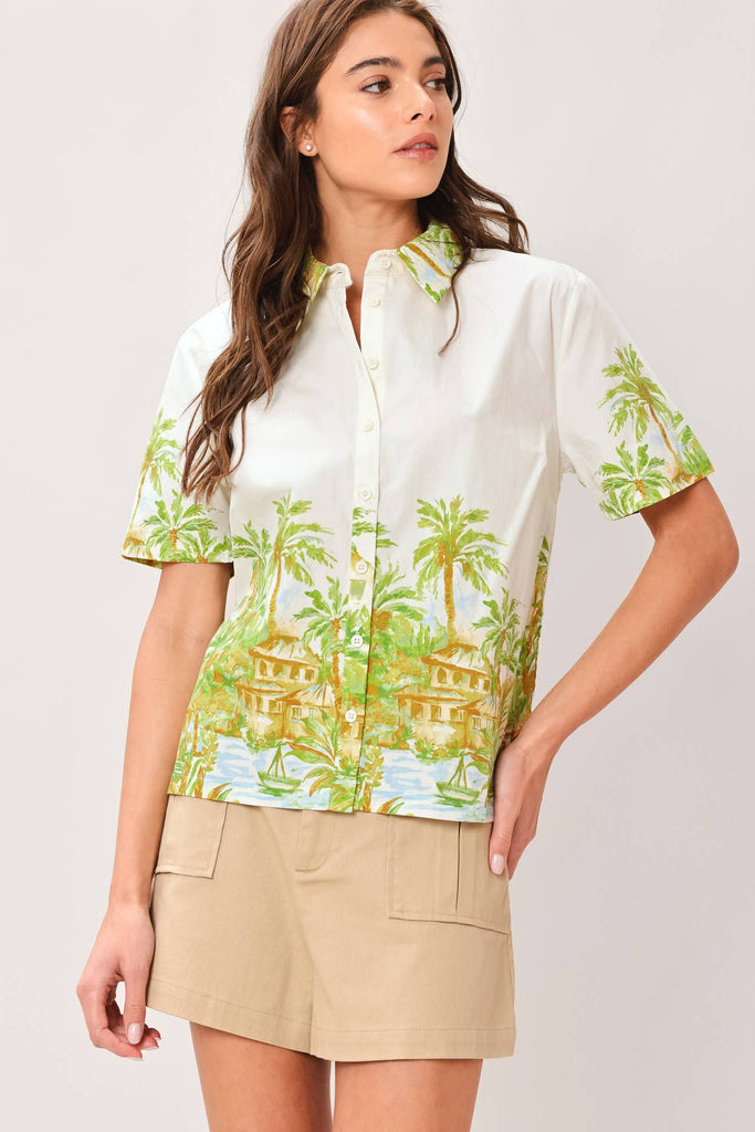 Polynesian Cotton Blouse