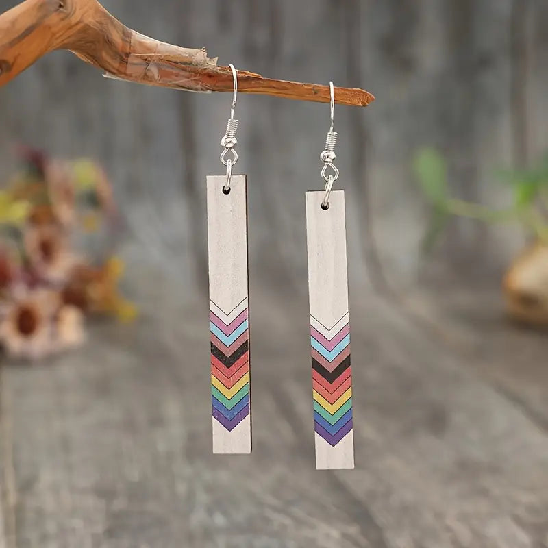 Wood Pride Earrings