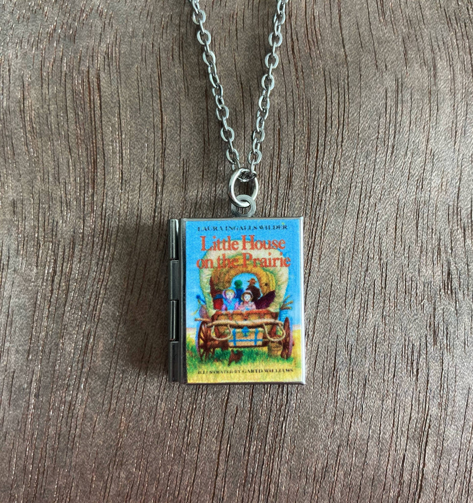 Book Locket Necklace - Little House on the Prairie: Stainless Steel