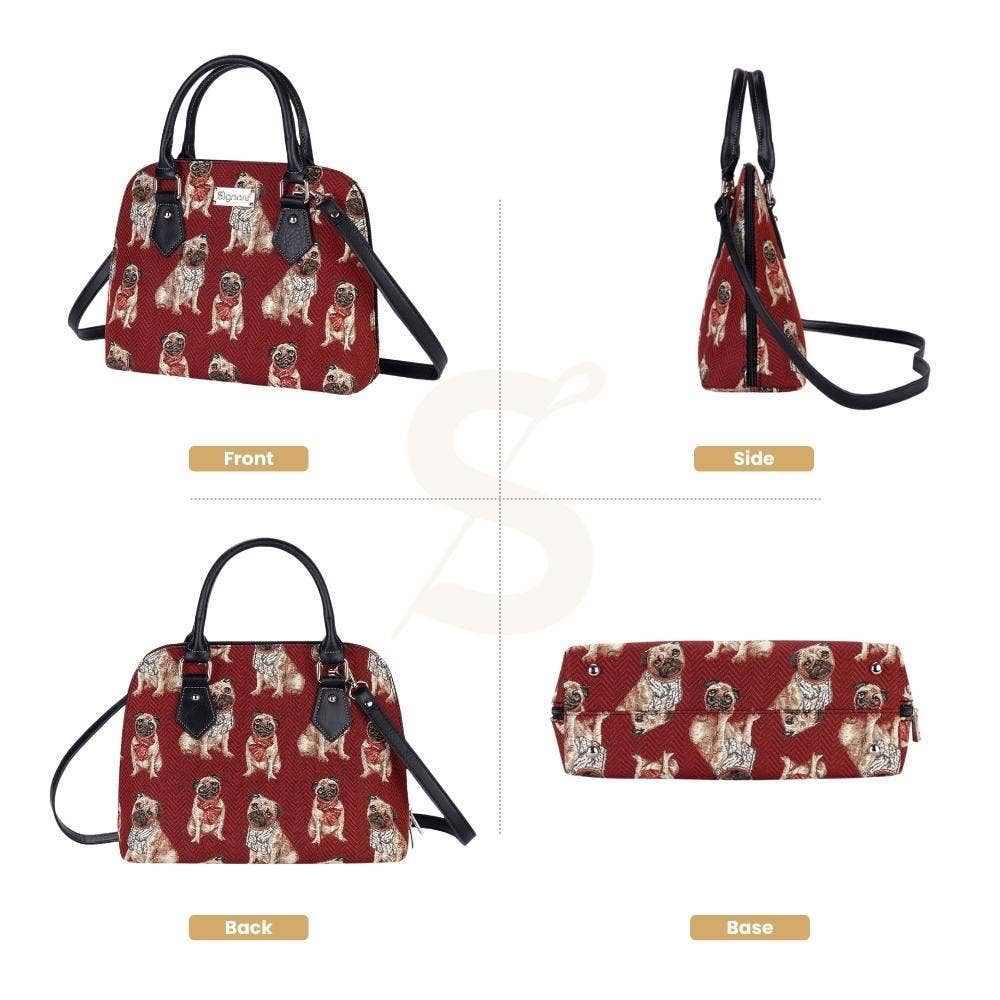 Pug Tapestry Handbag