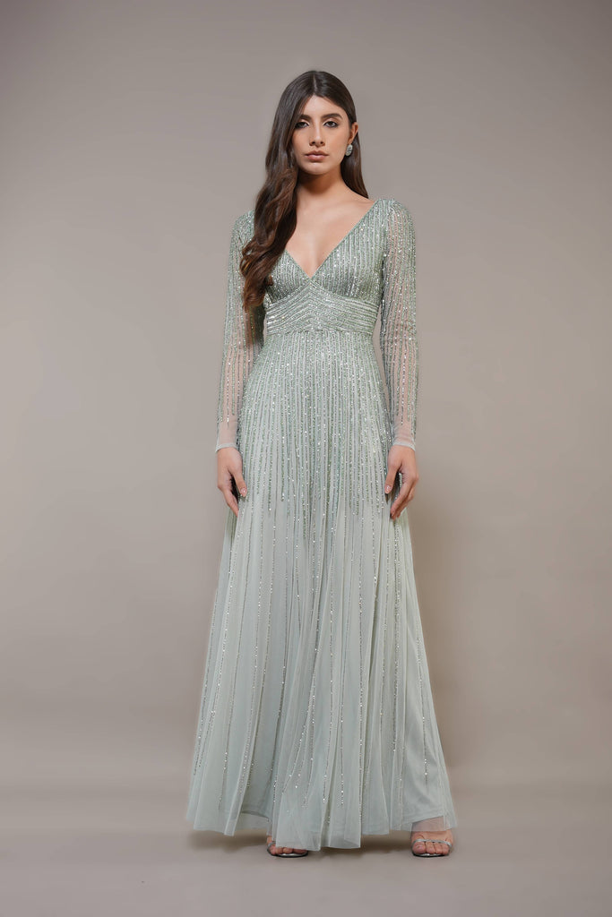 Sage Starlette Maxi Dress