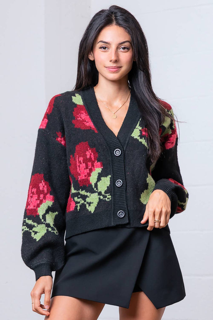 Cosy Rosey Cardigan