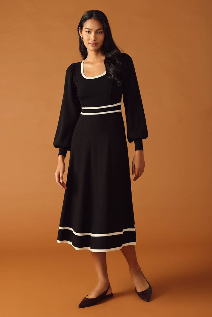 Chanel Balloon Sleeve Sweater Dress