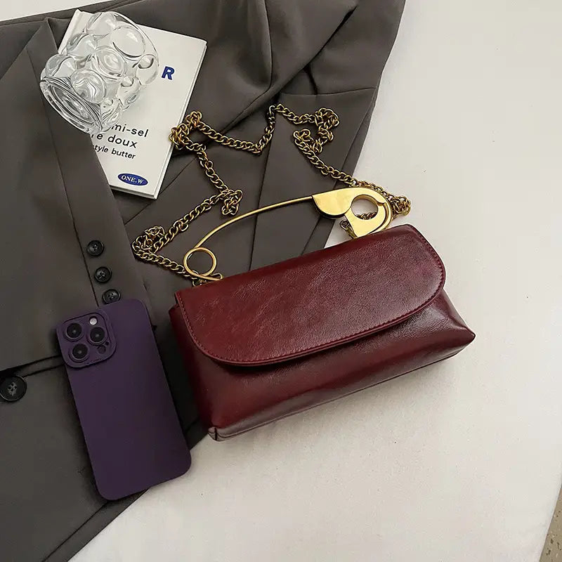 Pretty Punk Pin Purse: Wine