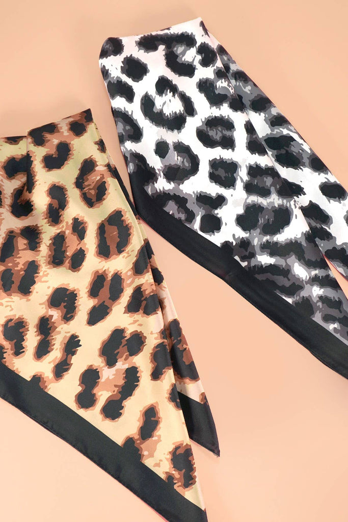 Classic Leopard Silky Scarf