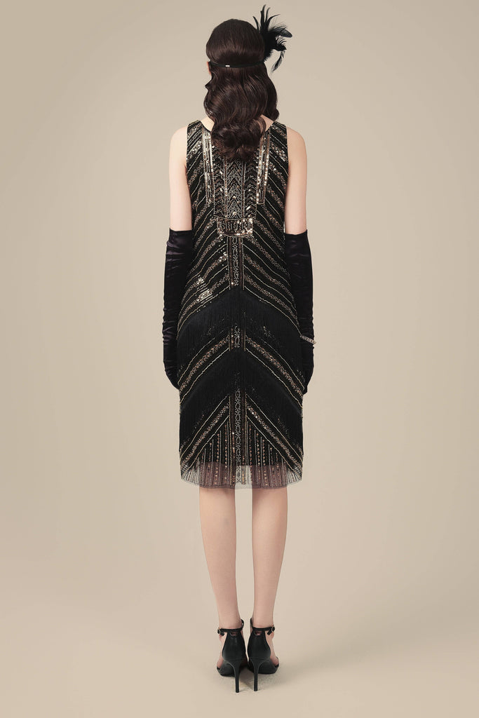 Art Deco Beaded Flapper Dress