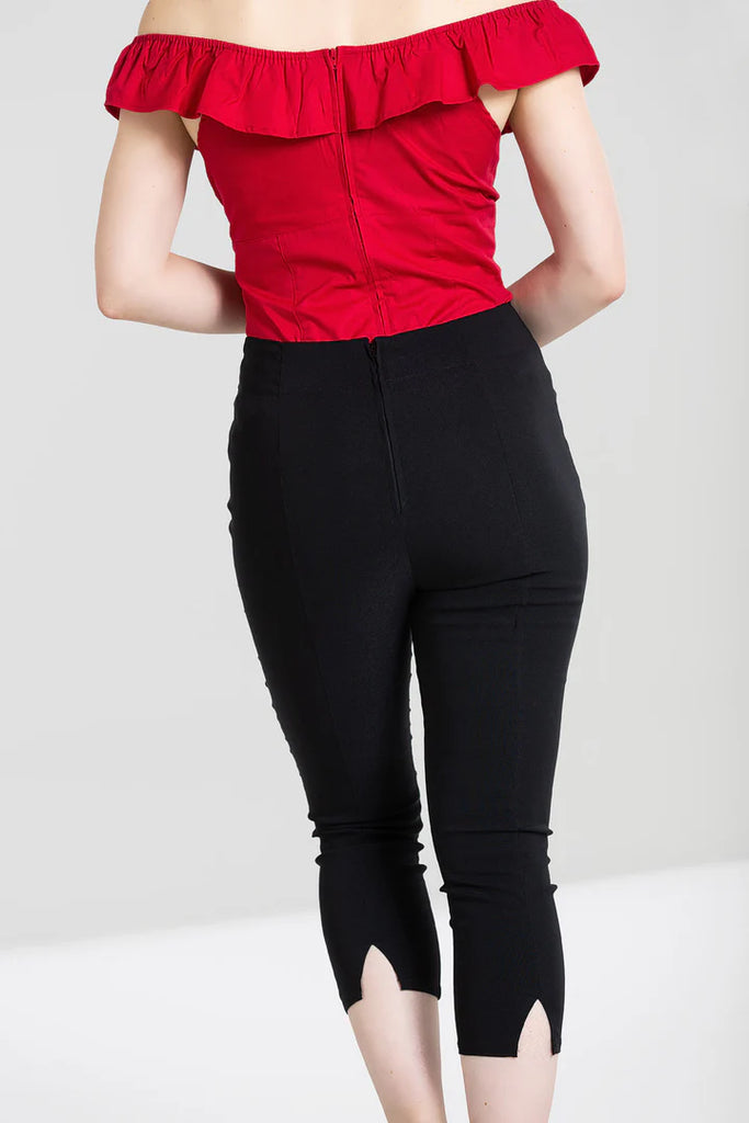 Classic H-Waisted Capri Pants