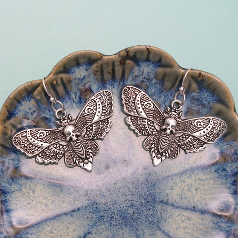 Seed Bead Drop Ball Earrings: