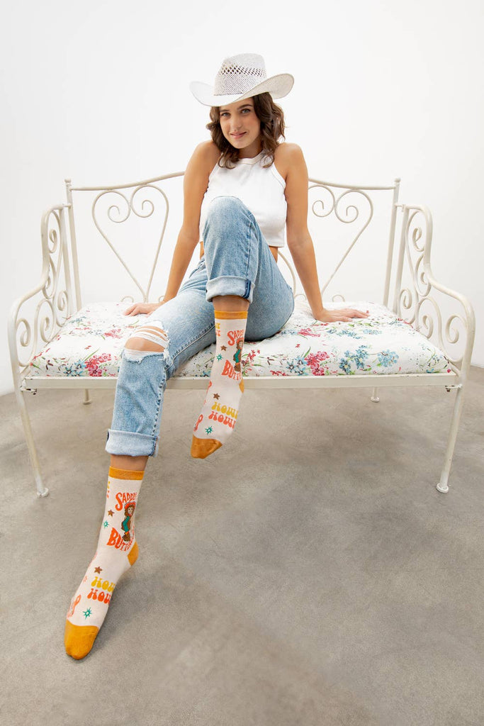 Saddle Up Western Fun Socks
