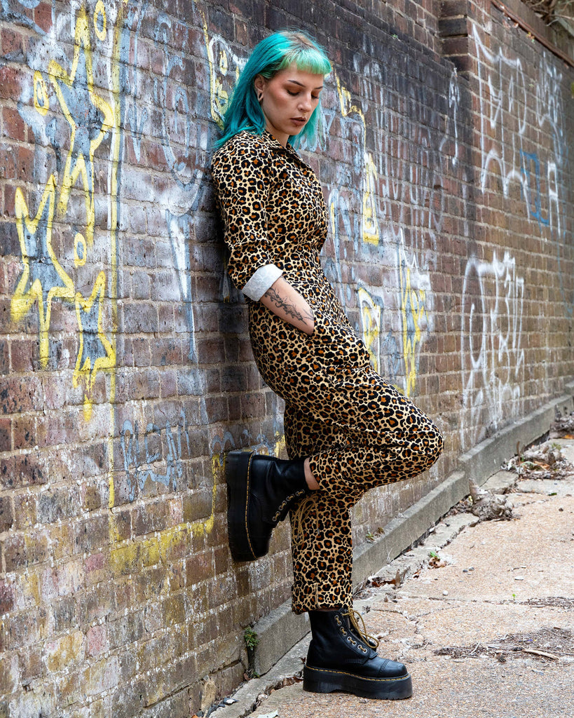 Classic Leopard Print Boiler Suit