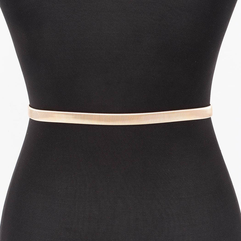 Metal Multi Heart Buckle Belt: Silver