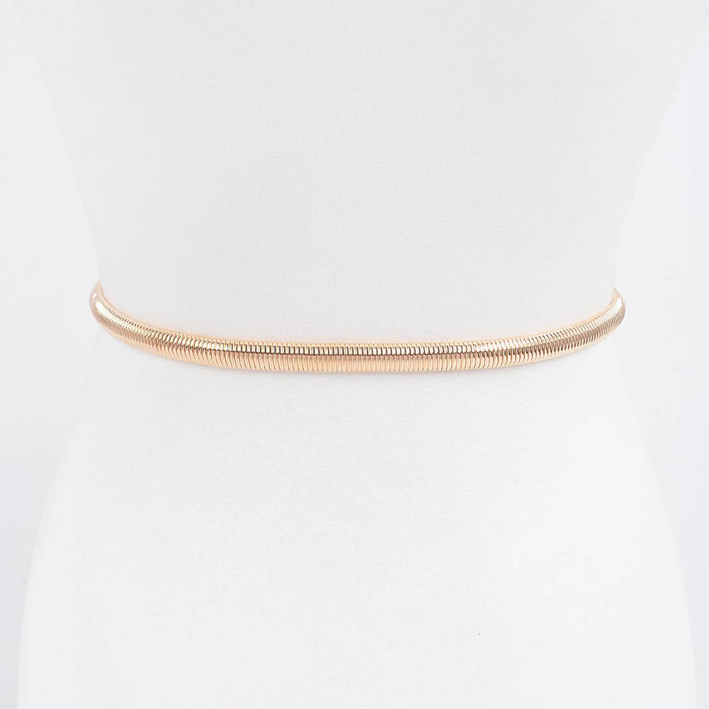 Metal Stretch Belt: Silver Rings