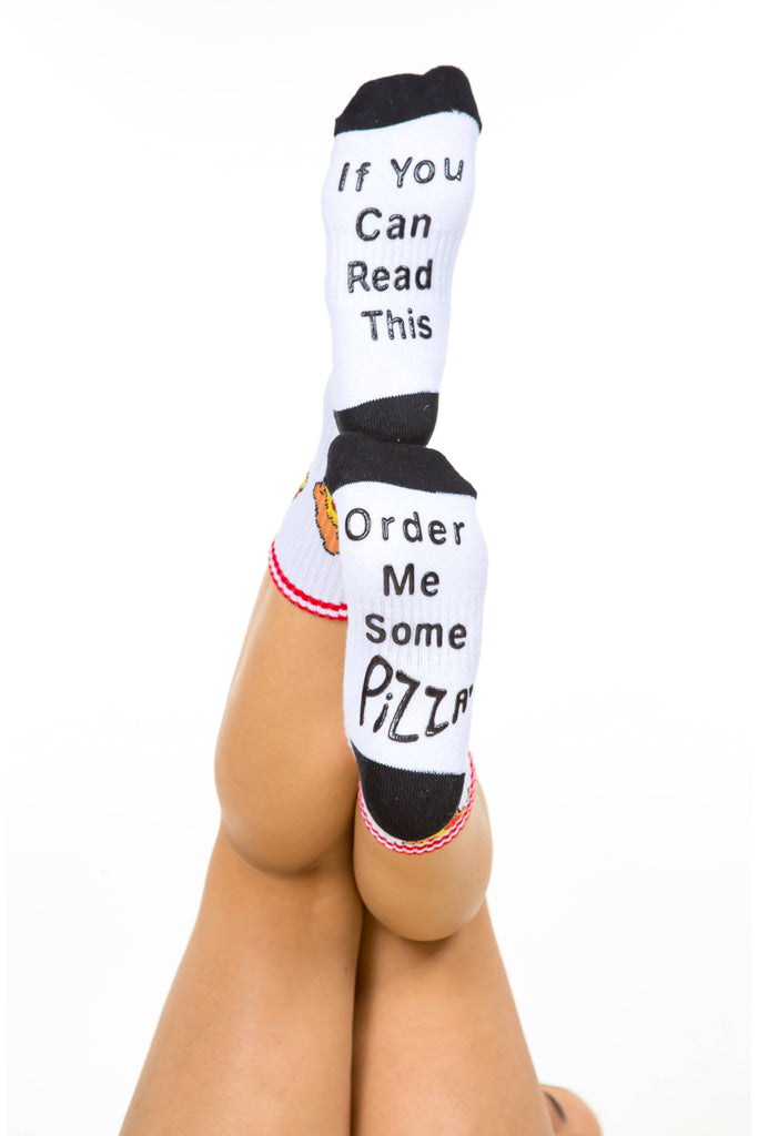If You Can Read This Order Me Some Pizza | Unisex Socks