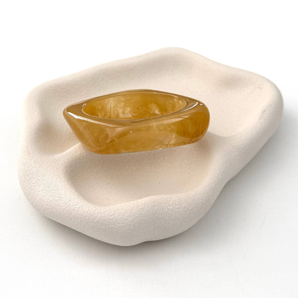 Swirl Acrylic Bangle | Honey