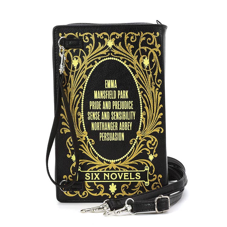 Jane Austen Novels Book Clutch