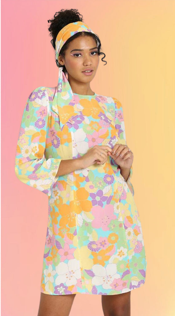 Flower Power Mini Dress