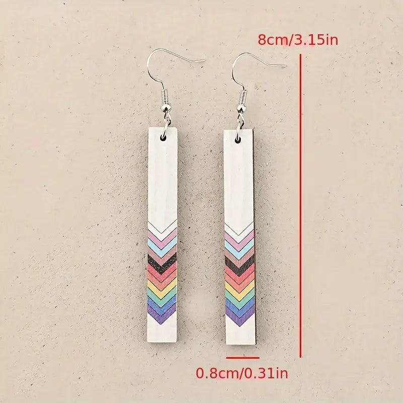 Wood Pride Earrings
