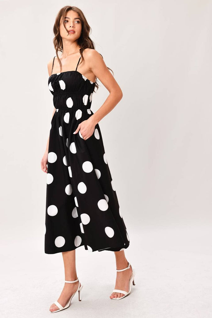 Lots Of Dots Cotton Midi Dress