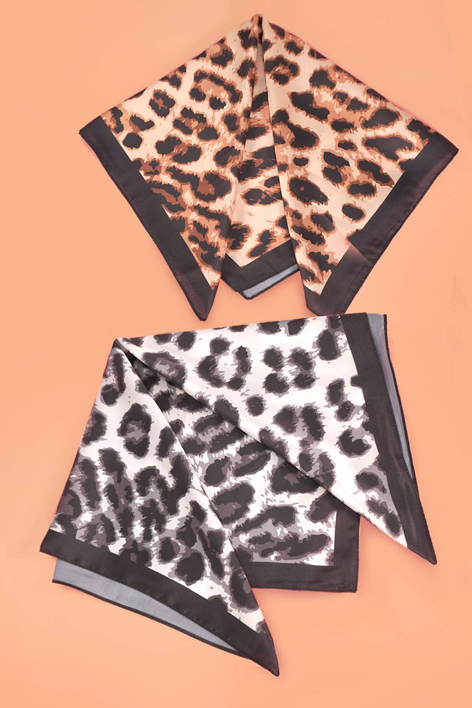 Classic Leopard Silky Scarf