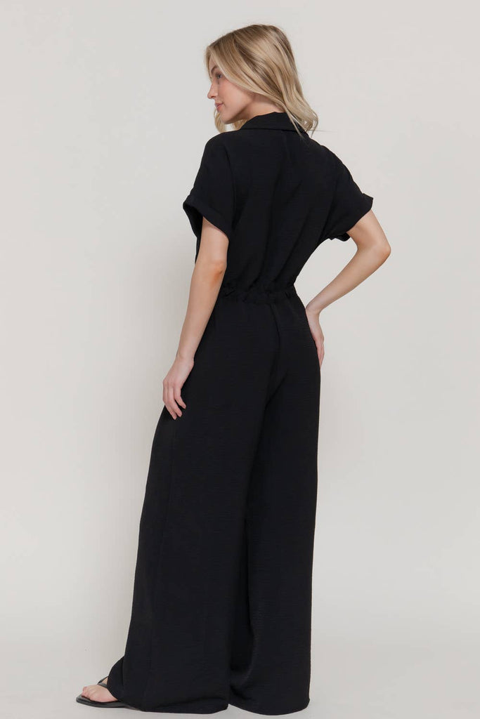 Lapel Collar and Jumpsuit