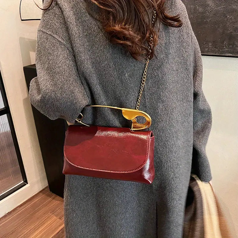 Pretty Punk Pin Purse: Wine