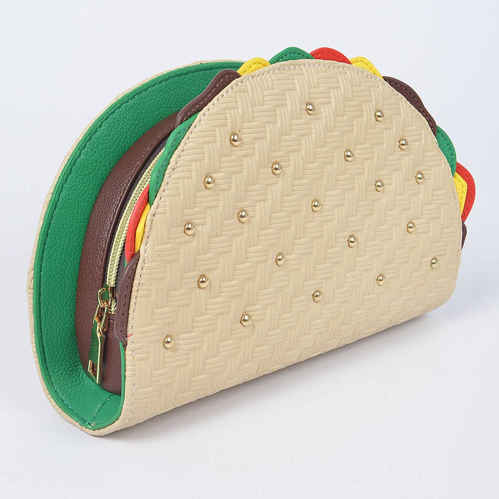 Studded Taco Purse Clutch