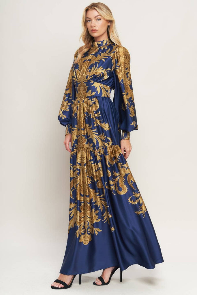 Florence Satin Maxi Dress