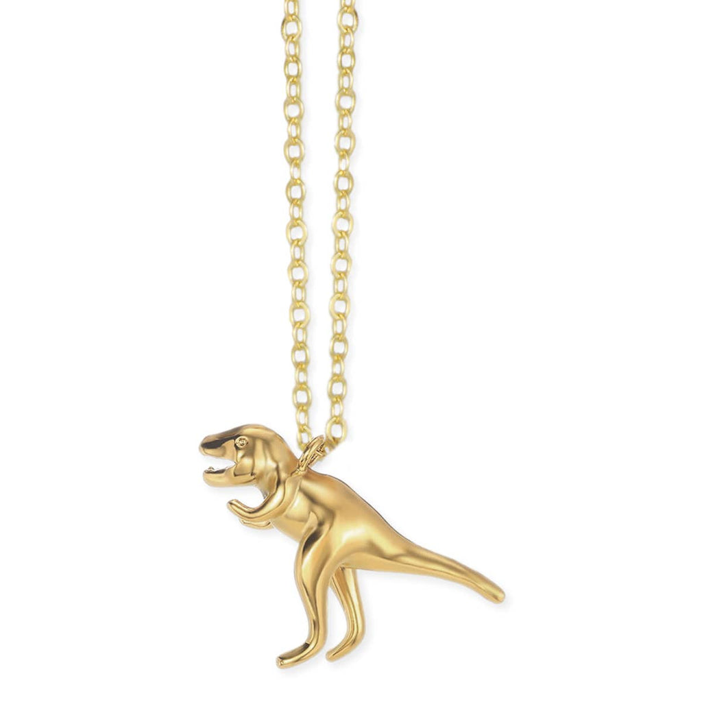 Gold Tyrannosaurus Rex Necklace
